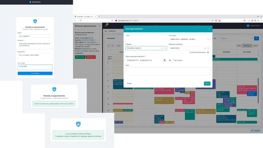 Area pazienti: appuntamenti online e documenti via magic link