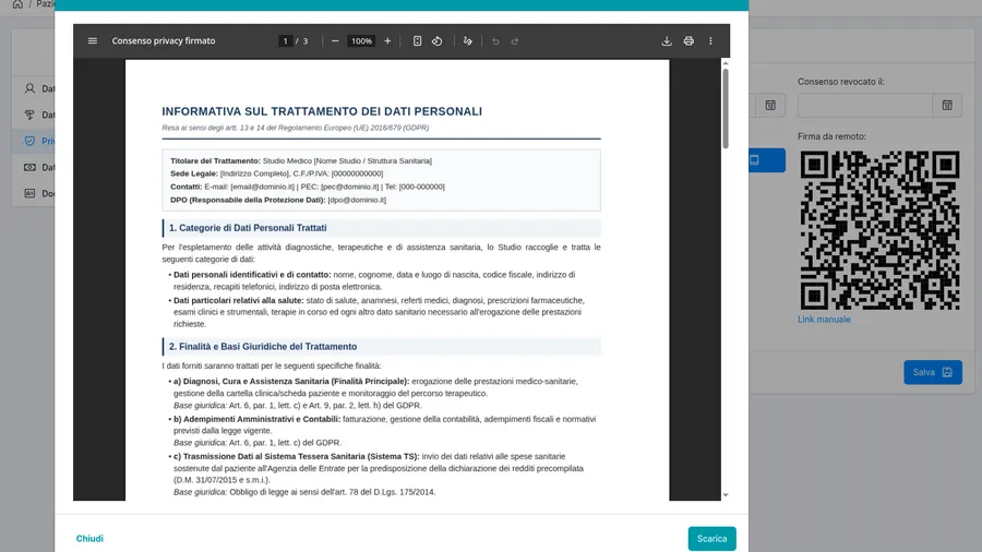 Firma digitale del consenso privacy: come funziona in Datamedic